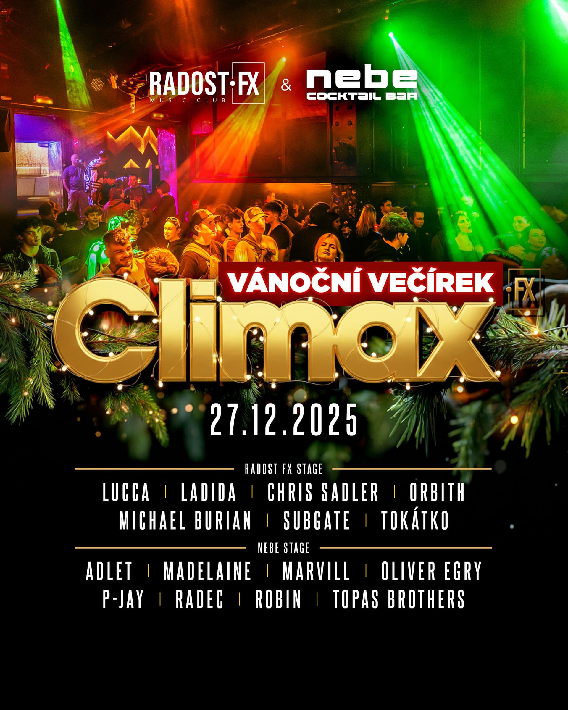 CLIMAX FX: VÁNOČNÍ VEČÍREK